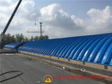 濰坊恒力新型建材有限公司拱形屋頂安裝工程